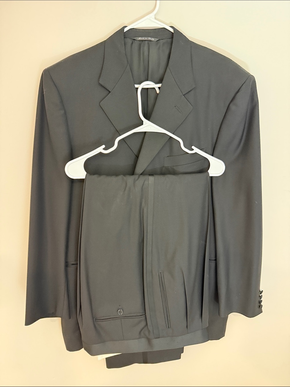 Canali Men's Black Two-Piece Taxedo Suit